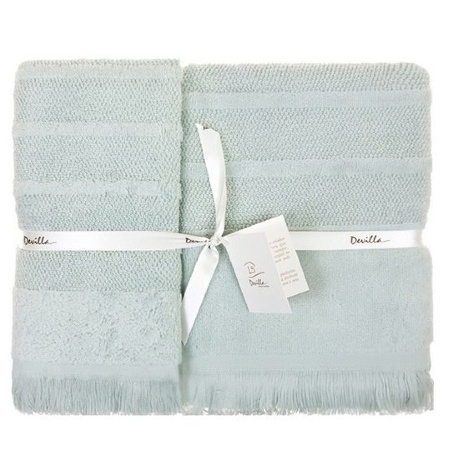 Комплект "MOUSSE" из 3 полотенец, (30x50,50х100,70х140)см. яблочный, Devilla