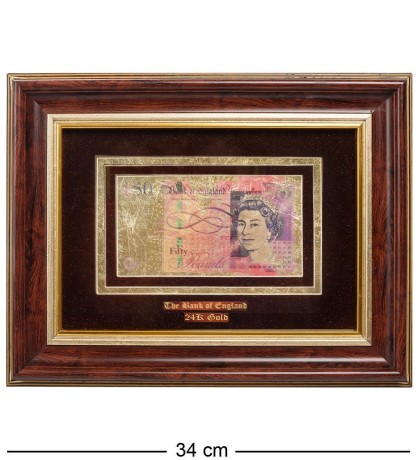 HB-005 Панно "Банкноты 50 GBP (фунт стерлингов) Англия"