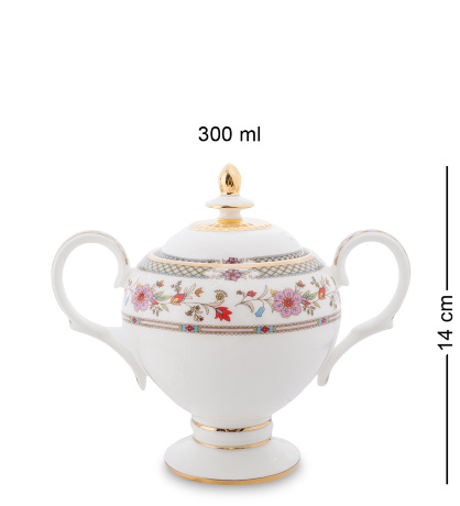 JK-210 Чайный сервиз 15 пр. на 6 перс. "Милано-Мариттима" (Milano Marittima Pavone)