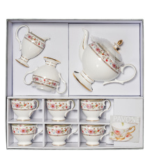 JK-210 Чайный сервиз 15 пр. на 6 перс. "Милано-Мариттима" (Milano Marittima Pavone)