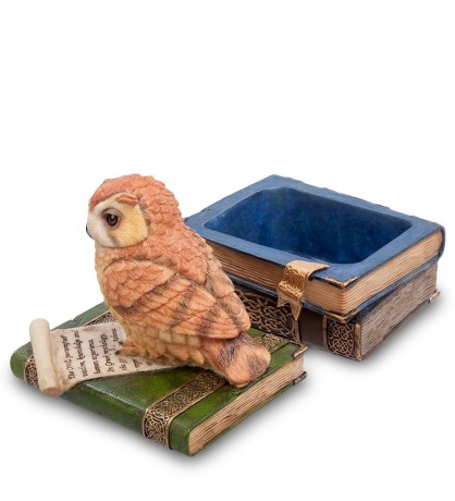 WS-719 Шкатулка "Сова на книгах"