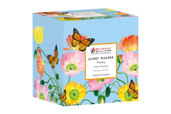 Кружка с подставкой Маки, 0,4 л. Maxwell & Williams