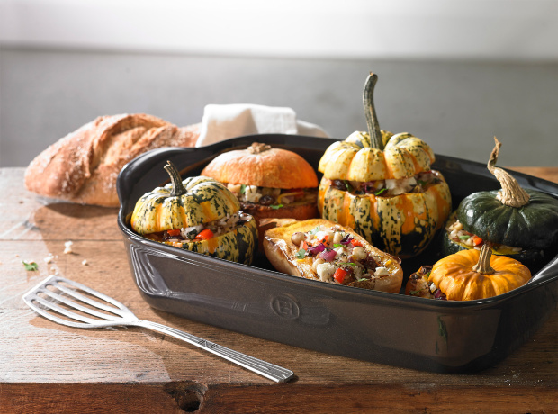 Форма для запекания, лазаньи Emile Henry прямоугольная, 42x27 см, крем