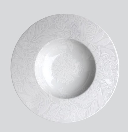 Тарелка суповая WHITE NATURE, 23 см. TAITU