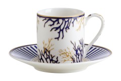 Набор чашек с блюдцами Corallo, 0,08 л, 2 шт. Pozzi Milano 1876