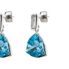 Серьги Aquamarine A2110SW-E04.22 BL/S Fiore Luna