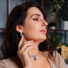 Серьги Aquamarine A2110SW-E04.22 BL/S Fiore Luna 	