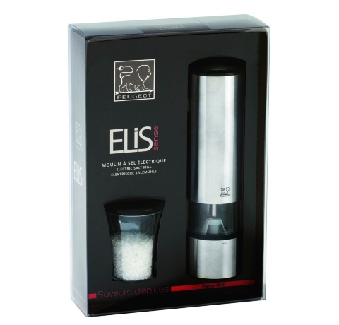 Мельница электрическая для соли Elis Sense Peugeot, 20 см. матовый