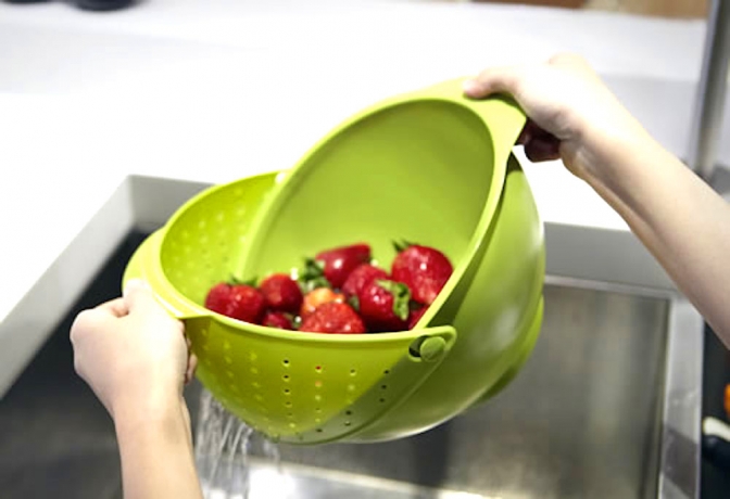 Миска-дуршлаг Rinse, авокадо, Umbra