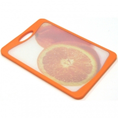 Кухонная доска FLUTTO, 37x25 см. Microban, оранжевый