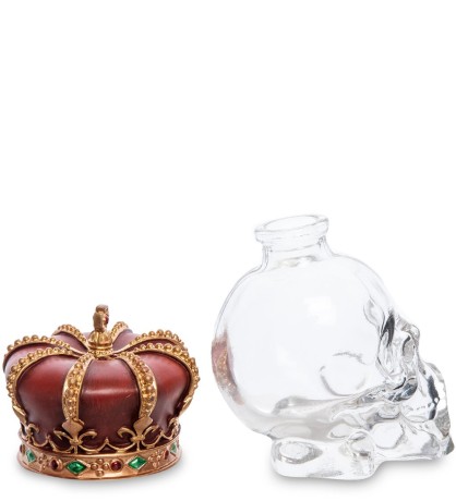 WS-1029 Флакон "Корона на стеклянном черепе"