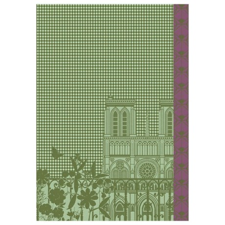 Полотенце кухонное, 38х54 см. 100% хлопок, синее, FENETRE SUR PARIS Le Jacquard Francais