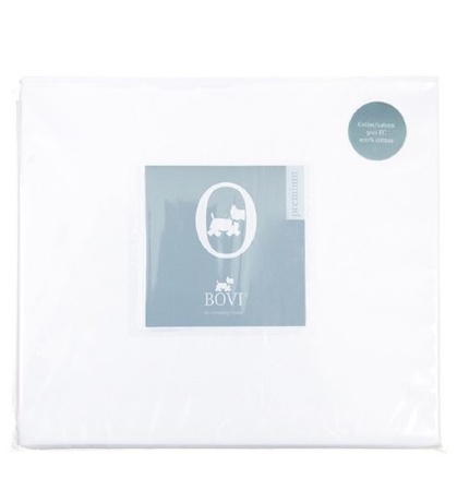 Простыня на резинке (PB), перкаль, 160x200x30см. белый, BOVI