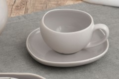 Чашка с блюдцем Organica, серая, 0,09 л. Easy Life