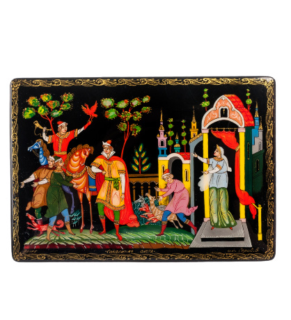 ШК-75/20 Шкатулка "Соколиная охота" исп. Серов Б.