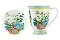 Кружка с подставкой Орхидея, 0,3 л. Maxwell & Williams