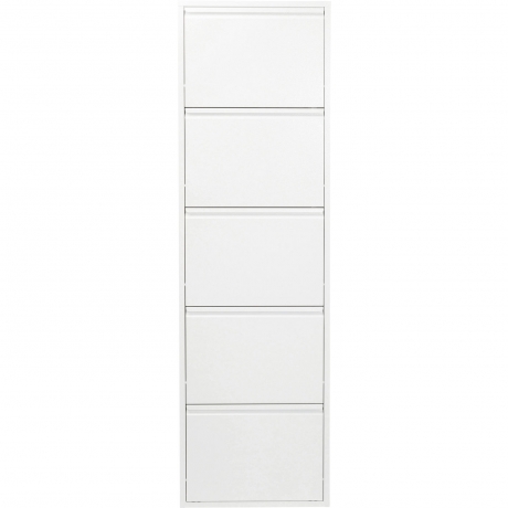 Шкаф для обуви Caruso, коллекция "Карузо" 50*170*14, Сталь, Белый