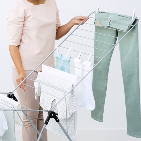 Сушилка для белья напольная (20 м навески), Серый металлик Brabantia