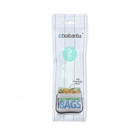 Биоразлагаемые мешки для мусора PerfectFit, размер S (6 л), 10 шт. Brabantia
