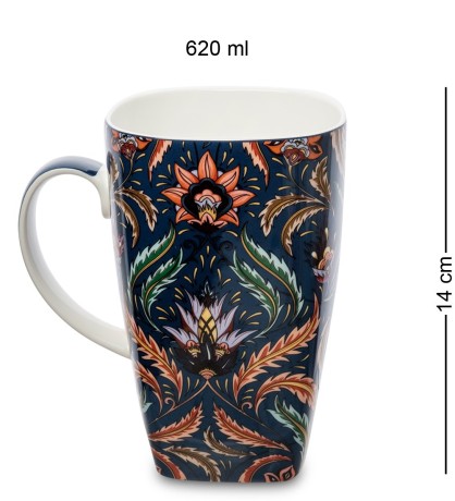 JK-263 Кружка "Цветок лотоса" (Fiore di loto Pavone)