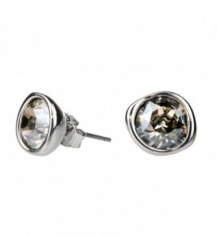 Пусеты Silver Shade A1909.2 BW/S Fiore Luna