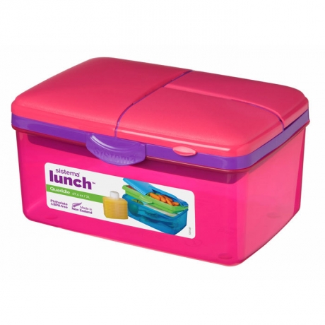 Набор Lunch: четырехсекционный ланчбокс (2 л.) и бутылка, мульти, Sistema