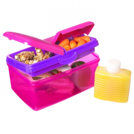 Набор Lunch: четырехсекционный ланчбокс (2 л.) и бутылка, мульти, Sistema