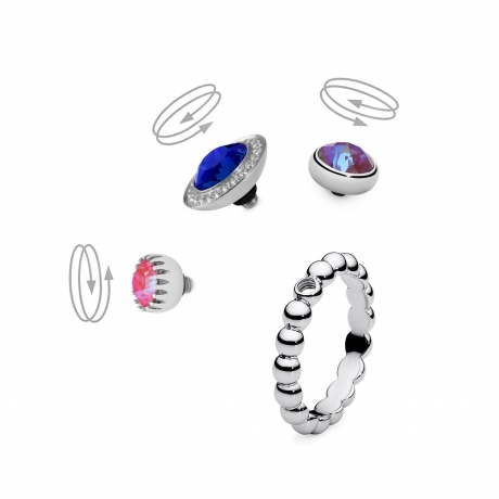 Кольцо - база Veroli silver 16.5 мм 628157 S Qudo