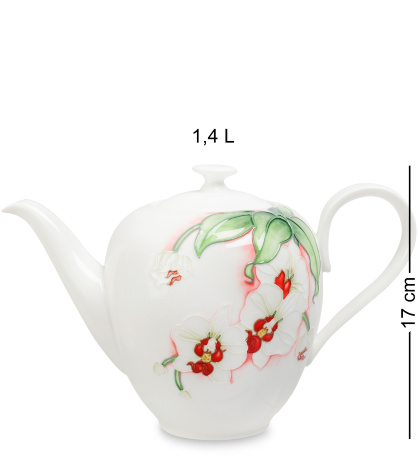 JS-36 Чайный сервиз на 6 персон "Королевская орхидея" (Pavone)