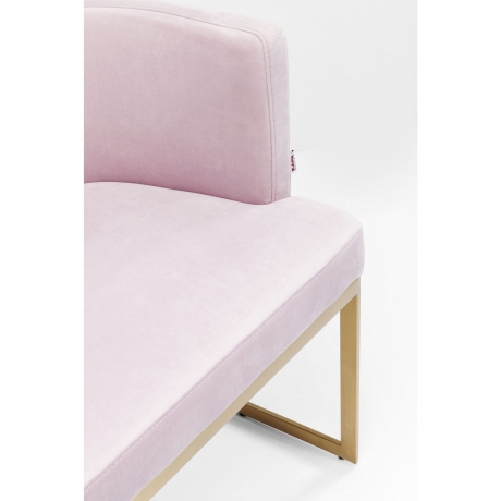 Стул мягкий с подлокотниками Rumba, коллекция "Румба" 61*73*59, Полиэстер, ДСП, Эвкалипт, Нержавеющая сталь, Розовый