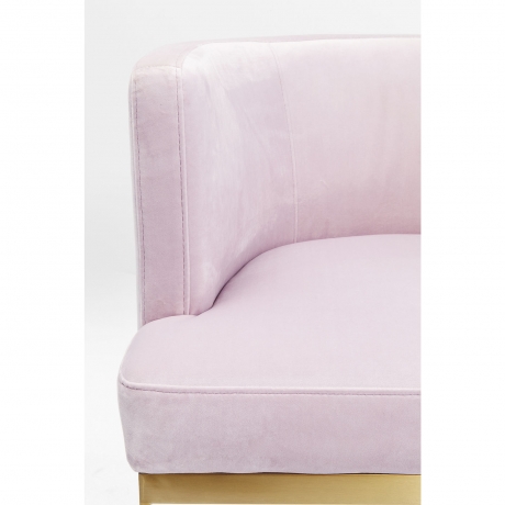 Стул мягкий с подлокотниками Rumba, коллекция "Румба" 61*73*59, Полиэстер, ДСП, Эвкалипт, Нержавеющая сталь, Розовый