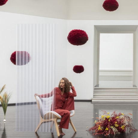 Плафон, 45x30 см. Eos medium red Umage