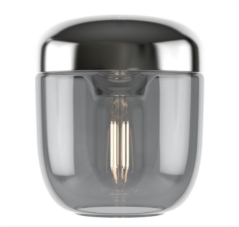 Плафон Acorn Smoked Steel, 14х16 см. Umage