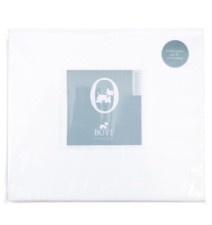 Простыня прямая (PB), перкаль, 220x240см. белый, BOVI