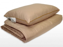 Одеяло всесезонное с шерстью верблюда в хлопковом чехле "Дар Востока", 200х220 см. Natures
