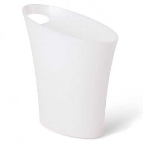 Контейнер мусорный Skinny мини, белый, Umbra