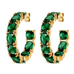 Серьги GRETIA SG EMERALD GREEN