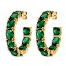 Серьги GRETIA SG EMERALD GREEN