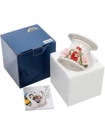 CMS-62/ 2 Подсвечник "Мышка с цветами" (Pavone)