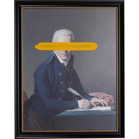 Картина в рамке Writer, коллекция "Писатель" 80*100*3, Хлопок, МДФ, Мультиколор