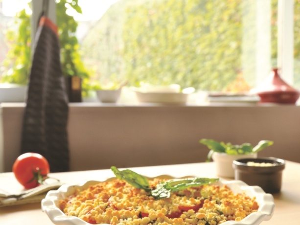 Форма для выпечки фруктового пирога Emile Henry 26 см. гранат