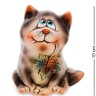 АБ- 68 Фигурка керамическая "Кот с кленовым листом"