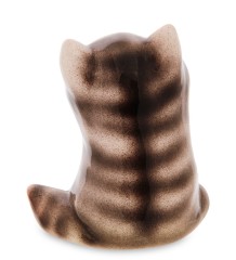 АБ- 68 Фигурка керамическая &quot;Кот с кленовым листом&quot;