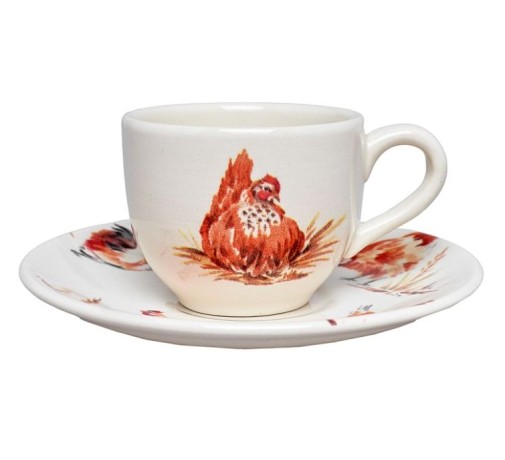 Чашка д/эспрессо, 95 мл. с блюдцем, COUNTRY FARMYARD Grace by Tudor