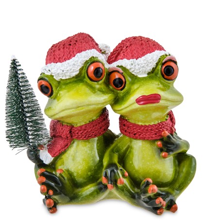 MN-283 Фигурка "Лягушка с елочкой"