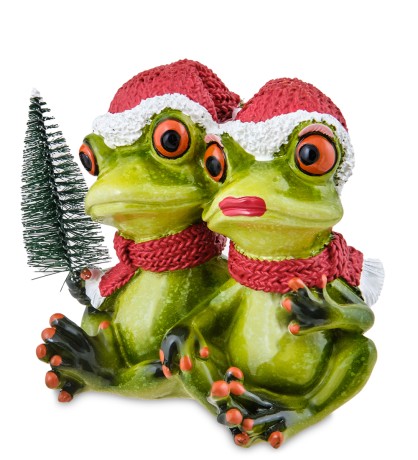 MN-283 Фигурка "Лягушка с елочкой"