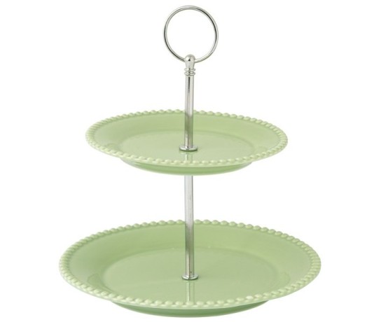 Ваза двухъярусная Tiffany, зелёная, 21 см. Easy Life