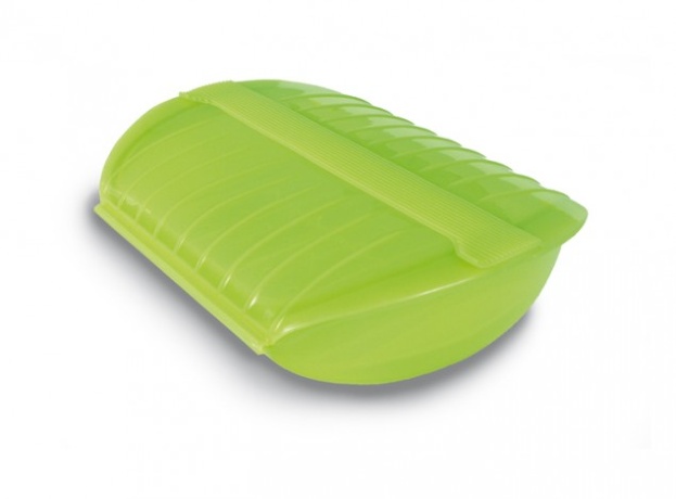 Конверт для запекания Семейный Lekue с поддоном, 3-4 порции, салатовый