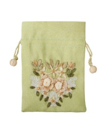LK-36 Мешочек из льна "Лесные цветы"