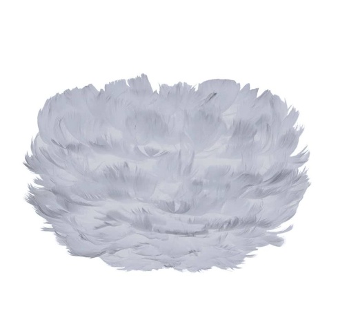 Плафон из перьев Eos micro light grey, 22х16 см. Umage